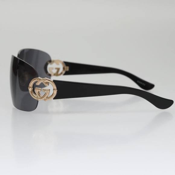 GUCCI Sunglasses Plastic Black Auth yk15937 - Picture 7 of 12